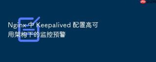 nginx 中 keepalived 配置高可用架构下的监控预警
