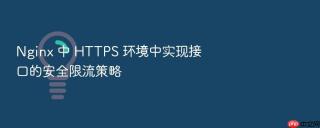 nginx 中 https 环境中实现接口的安全限流策略