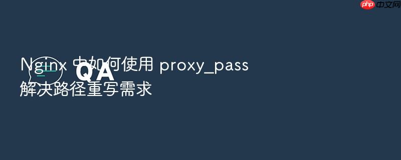 nginx 中如何使用 proxy_pass 解决路径重写需求