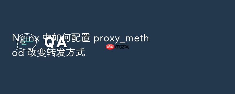nginx 中如何配置 proxy_method 改变转发方式