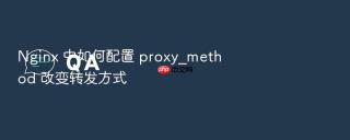 nginx 中如何配置 proxy_method 改变转发方式