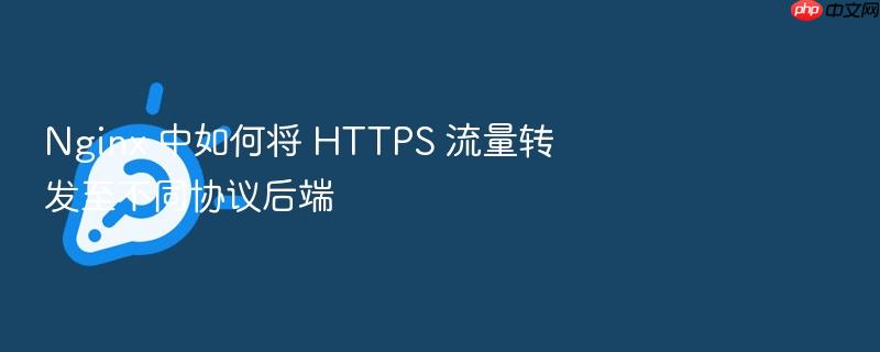 nginx 中如何将 https 流量转发至不同协议后端