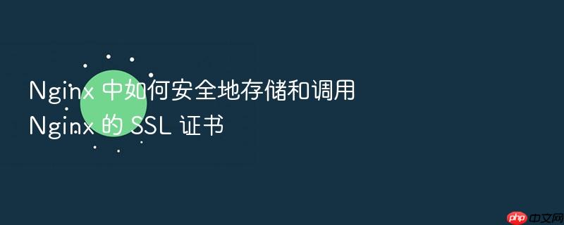 nginx 中如何安全地存储和调用 nginx 的 ssl 证书