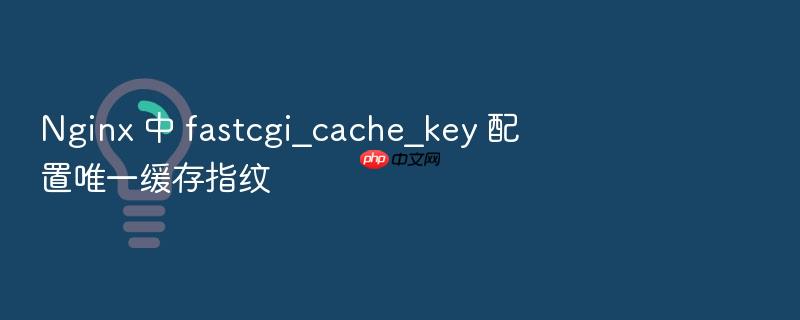 nginx 中 fastcgi_cache_key 配置唯一缓存指纹