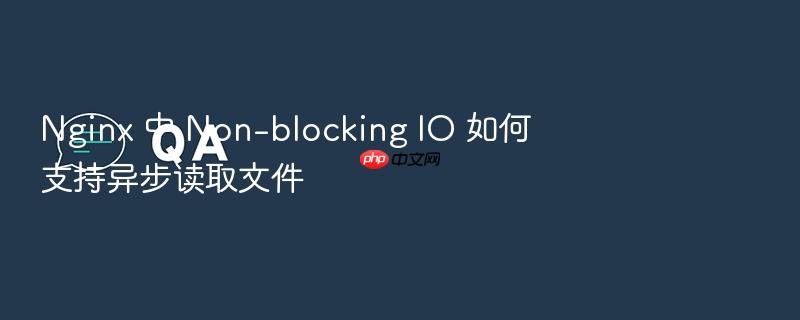 nginx 中 non-blocking io 如何支持异步读取文件