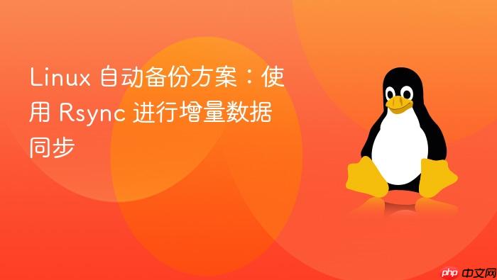 linux 自动备份方案:使用 rsync 进行增量数据同步