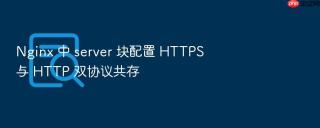 nginx 中 server 块配置 https 与 http 双协议共存