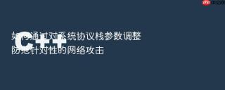 如何通过对系统协议栈参数调整防范针对性的网络攻击