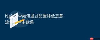 Nginx 中如何通过配置降低恶意流量的冲击效果