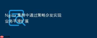 nginx 集群中通过策略分发实现业务平滑扩展