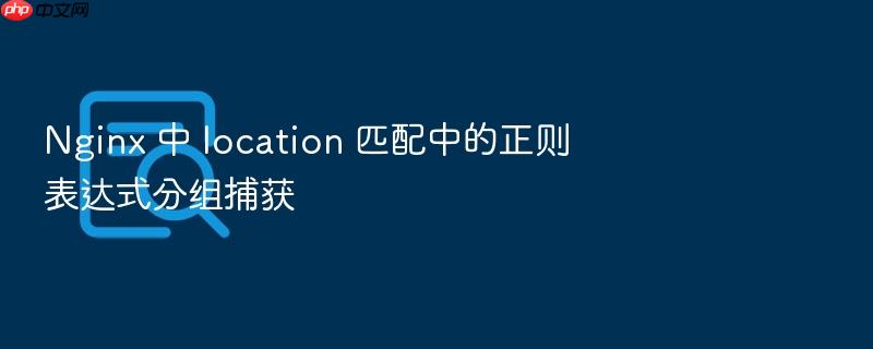nginx 中 location 匹配中的正则表达式分组捕获