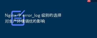 nginx 中 error_log 级别的选择对生产环境调优的影响