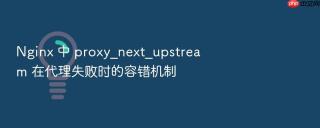nginx 中 proxy_next_upstream 在代理失败时的容错机制