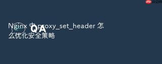nginx 中 proxy_set_header 怎么优化安全策略