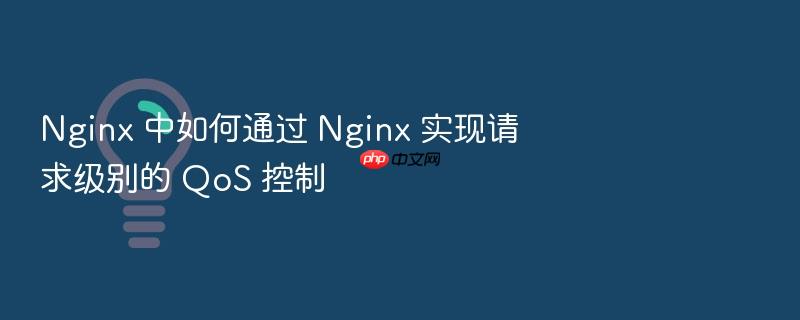 nginx 中如何通过 nginx 实现请求级别的 qos 控制