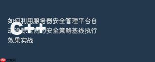 如何利用服务器安全管理平台自动追踪全网的安全策略基线执行效果实战
