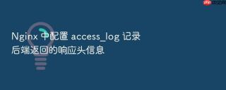 nginx 中配置 access_log 记录后端返回的响应头信息