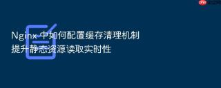 nginx 中如何配置缓存清理机制提升静态资源读取实时性