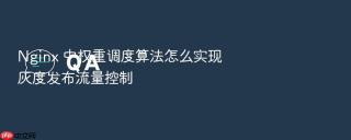 nginx 中权重调度算法怎么实现灰度发布流量控制