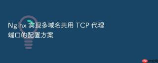 Nginx 实现多域名共用 TCP 代理端口的配置方案