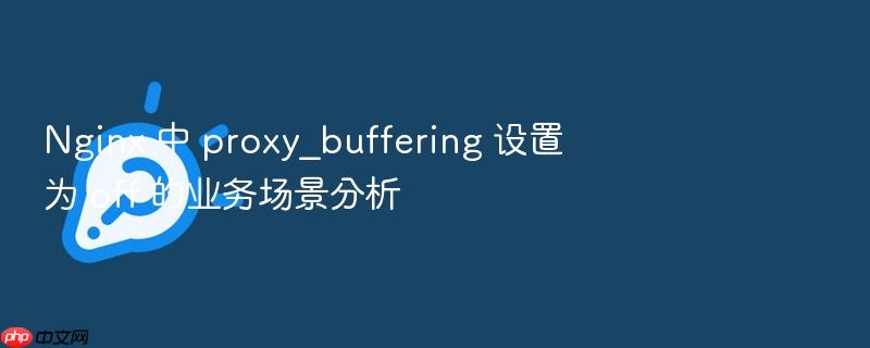 nginx 中 proxy_buffering 设置为 off 的业务场景分析