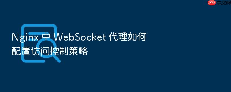 nginx 中 websocket 代理如何配置访问控制策略