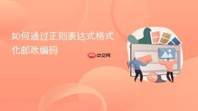 如何通过正则表达式格式化邮政编码