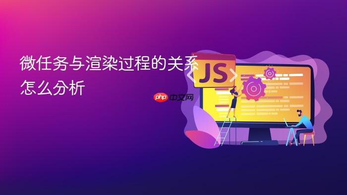 微任务与渲染过程的关系怎么分析