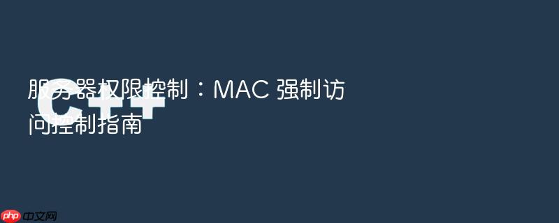 服务器权限控制:mac 强制访问控制指南