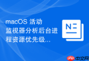 macOS 活动监视器分析后台进程资源优先级