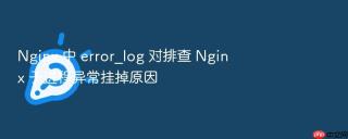 nginx 中 error_log 对排查 nginx 子进程异常挂掉原因