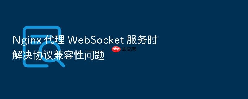 nginx 代理 websocket 服务时解决协议兼容性问题