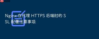 nginx 在代理 https 后端时的 ssl 配置注意事项