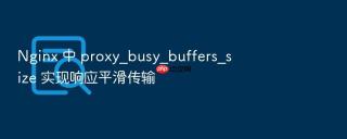 nginx 中 proxy_busy_buffers_size 实现响应平滑传输