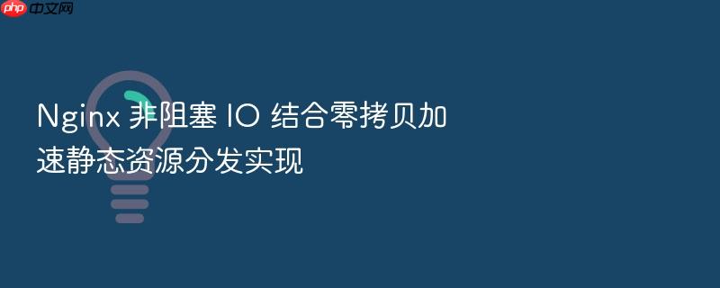 nginx 非阻塞 io 结合零拷贝加速静态资源分发实现