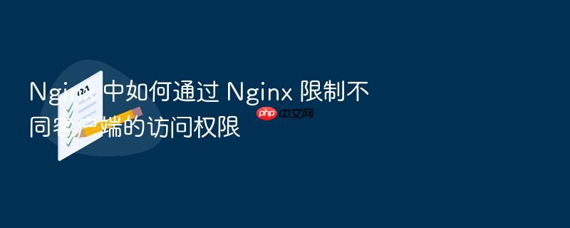 nginx 中如何通过 nginx 限制不同客户端的访问权限
