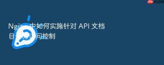 nginx 中如何实施针对 api 文档目录的访问控制