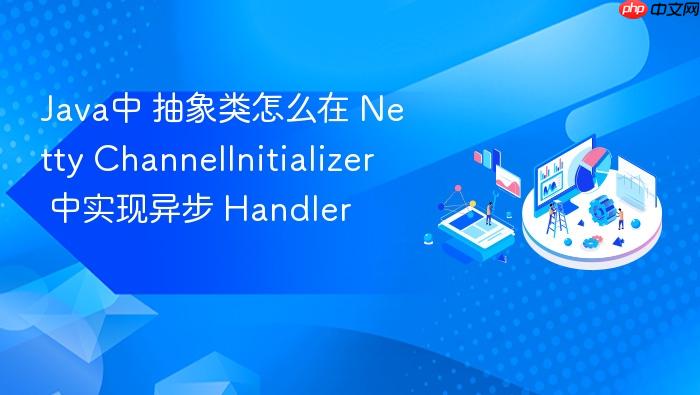 java中 抽象类怎么在 netty channelinitializer 中实现异步 handler