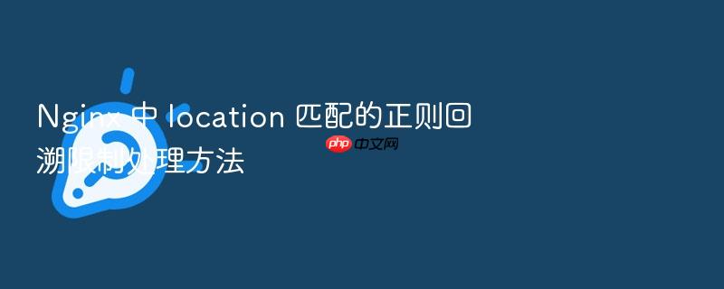 nginx 中 location 匹配的正则回溯限制处理方法