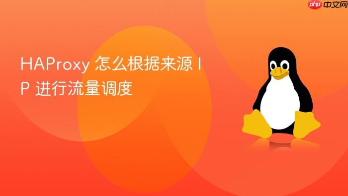 haproxy 怎么根据来源 ip 进行流量调度