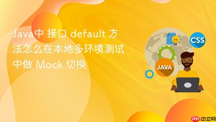 java中 接口 default 方法怎么在本地多环境测试中做 mock 切换