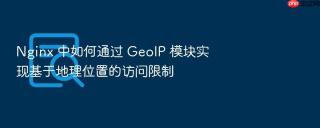 Nginx 中如何通过 GeoIP 模块实现基于地理位置的访问限制