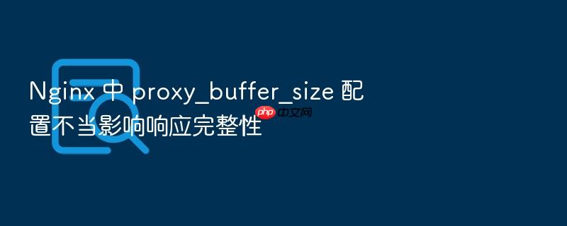 nginx 中 proxy_buffer_size 配置不当影响响应完整性