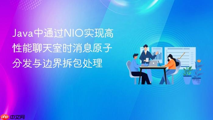 java中通过nio实现高性能聊天室时消息原子分发与边界拆包处理