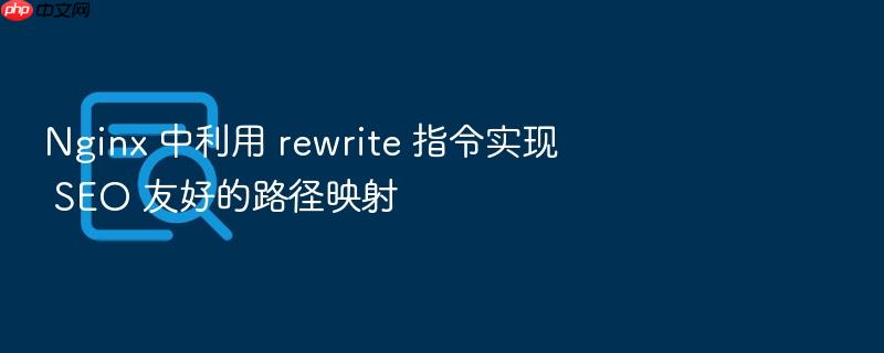 nginx 中利用 rewrite 指令实现 seo 友好的路径映射