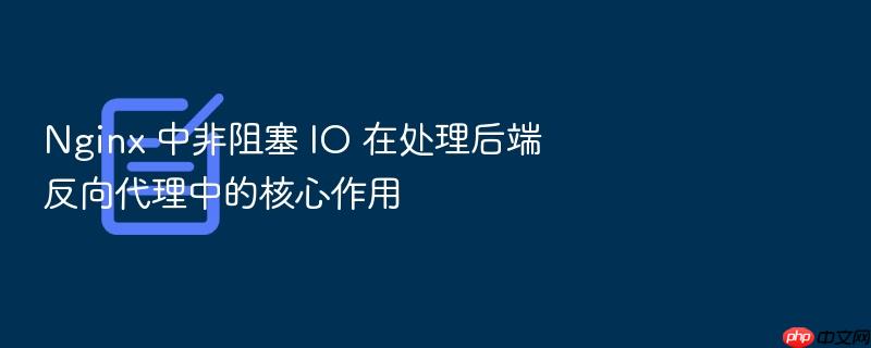 nginx 中非阻塞 io 在处理后端反向代理中的核心作用