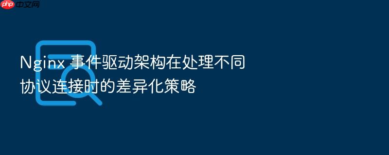nginx 事件驱动架构在处理不同协议连接时的差异化策略