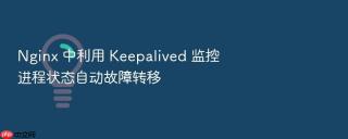 nginx 中利用 keepalived 监控进程状态自动故障转移