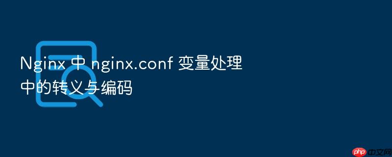 nginx 中 nginx.conf 变量处理中的转义与编码