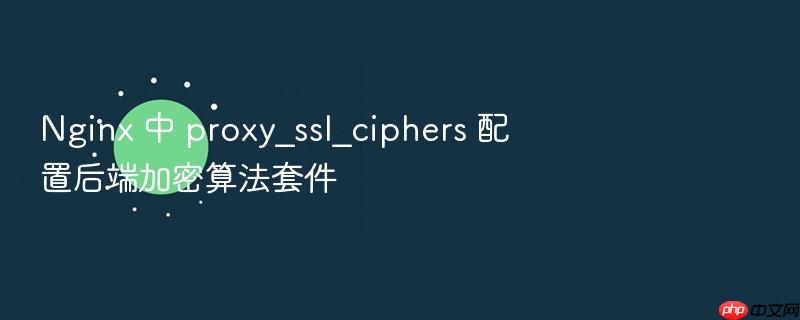 nginx 中 proxy_ssl_ciphers 配置后端加密算法套件